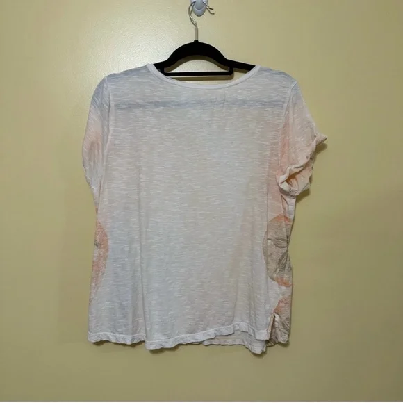 J. Jill Sand Dollar Sailing Seas T-shirt Women L Pastel Pink - Picture 7 of 7